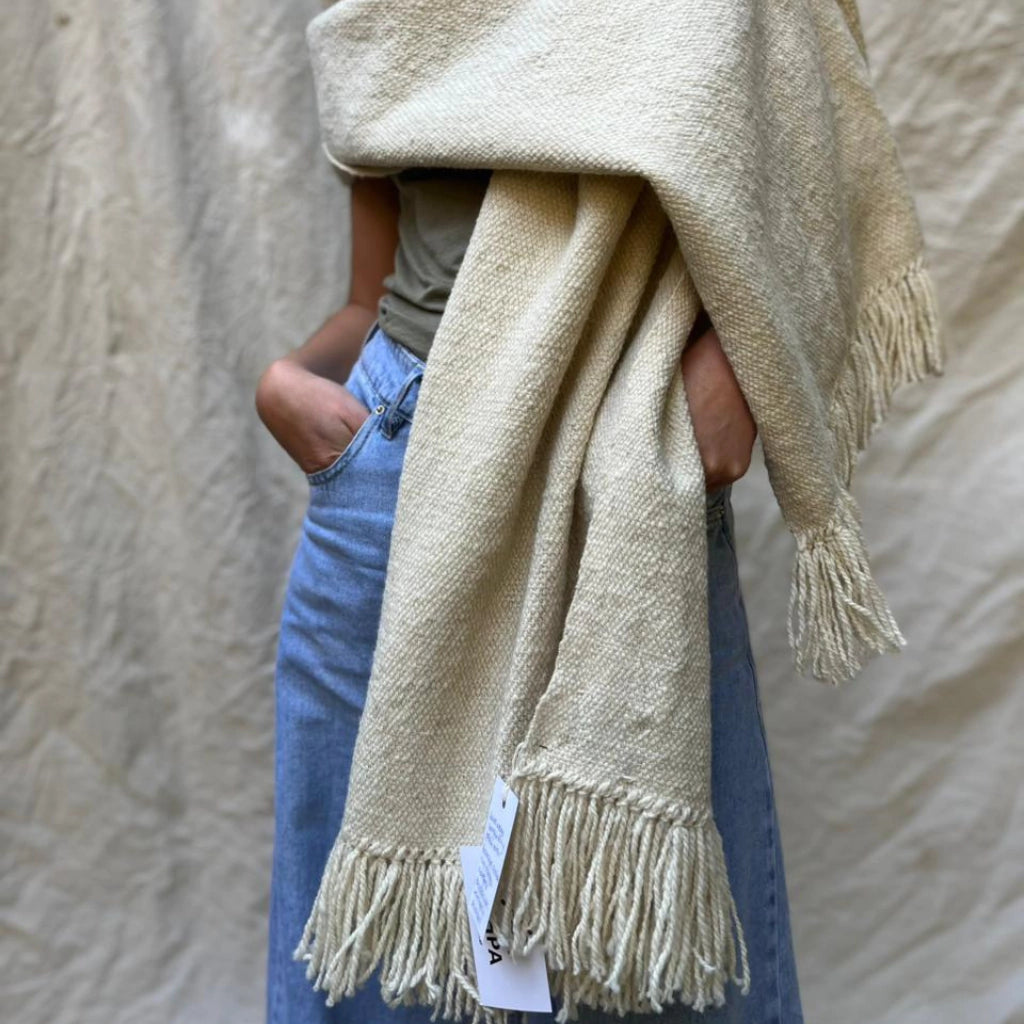 Mantón Tero – Natural (Crudo)