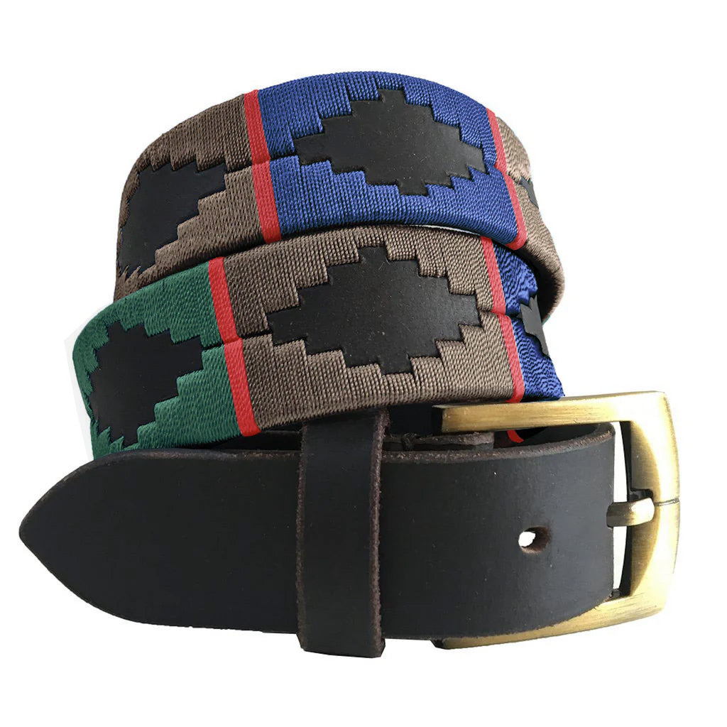 Cow leather belt - Blue, Green, Brown and Red