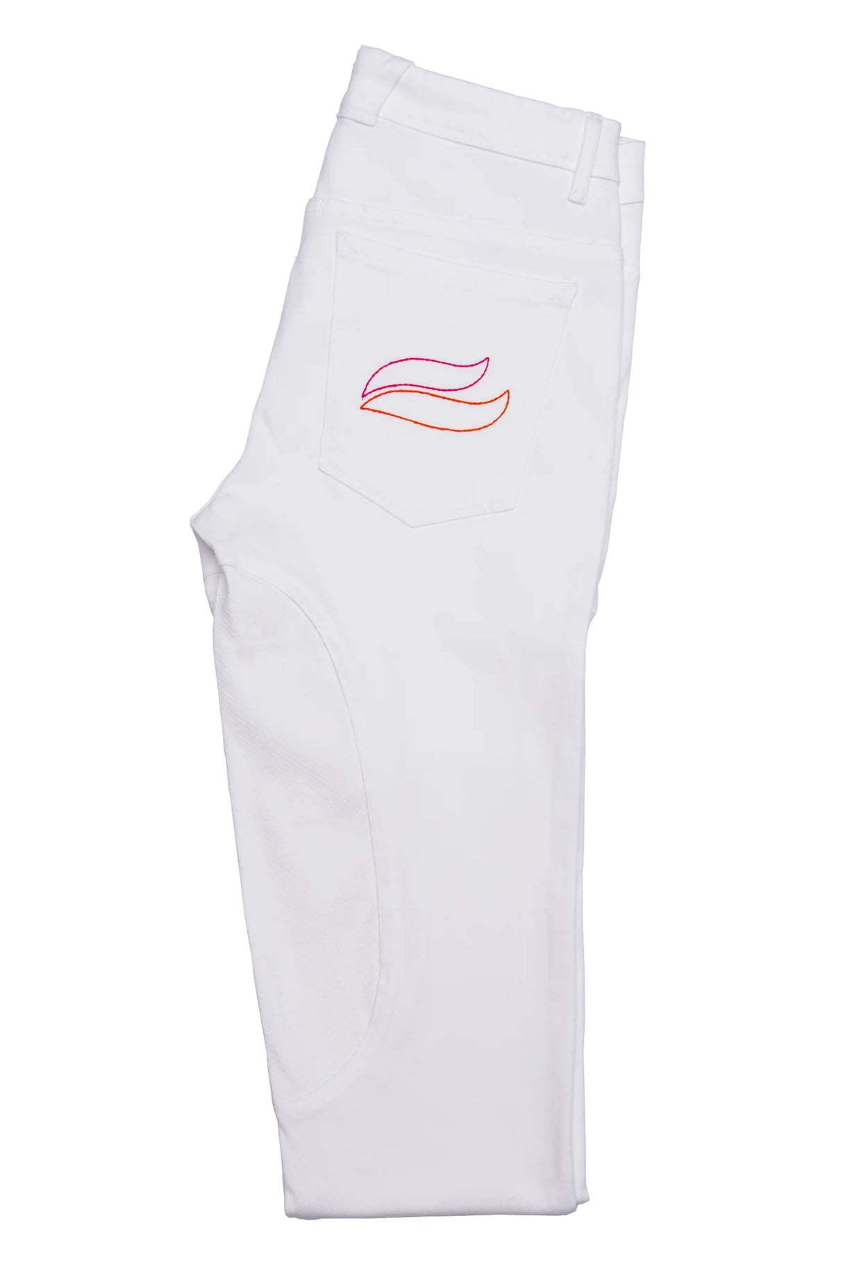 White Close Contact Jeans