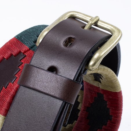 Cow leather belt - Multicolor Pampa pattern