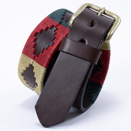 Cow leather belt - Multicolor Pampa pattern